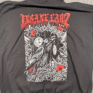 Insane Labz Pre Workout Men's 2XL Pullover Hoodie Black Emo Raven